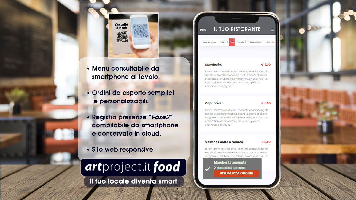 sito web ristorante e pizzeria