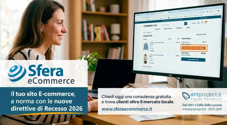 Dal 19 giugno 2026 arriva il Pulsante di Recesso: gli Ecommerce di ArtProject.it sono conformi alle nuove normative